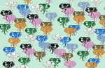 Boys size, Elephant Trunks, 100% Silk Twill Tie