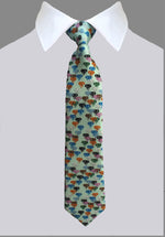 Boys size, Elephant Trunks, 100% Silk Twill Tie