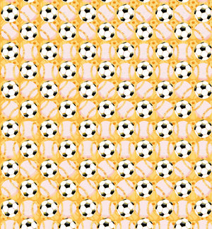 Adult size, Yellow Football, 100% Silk Twill Tie