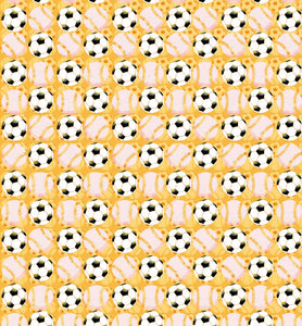 Adult size, Yellow Football, 100% Silk Twill Tie