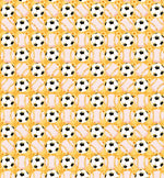 Boys size, Yellow Football, 100% Silk Twill Tie