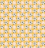 Boys size, Yellow Football, 100% Silk Twill Tie