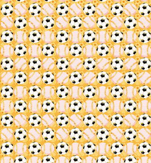 Boys size, Yellow Football, 100% Silk Twill Tie