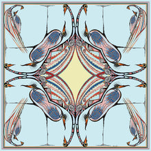 generations birds-silk scarf-rita white irish print designer