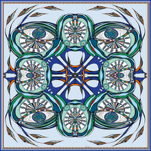green eyes silk scarf rita white irish luxury fashion print designer