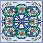 green eyes silk scarf rita white irish luxury fashion print designer