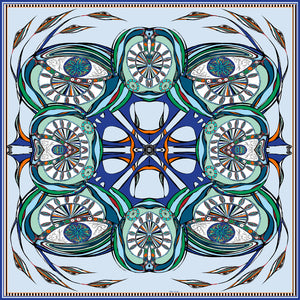 green eyes silk scarf rita white irish luxury fashion print designer