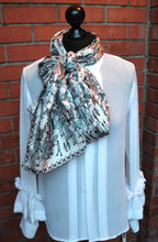People Watching  Silk Scarf irish fashion print designer rita white