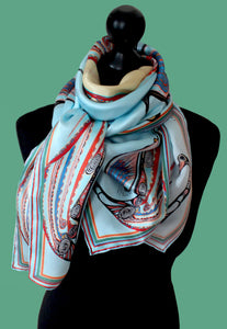 generations birds-silk scarf-rita white irish print designer