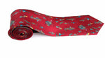  Silk Tie in Aubergine Birds ritawhite