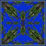 Blue /Green Beetle, 100% Silk Scarf