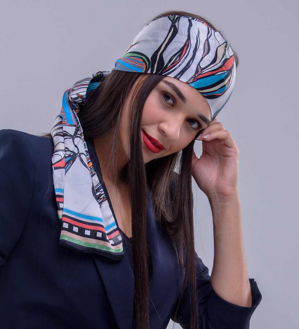 Brookly Bridge Print,  Print, Silk Twilly Scarf