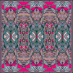 exotic birds silkscarf irish fashion print designer rita white