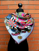 Flower Burst, Silk Scarf