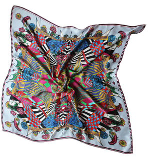 Flower Burst, Silk Scarf