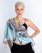 generations birds-silk scarf-rita white irish print designer