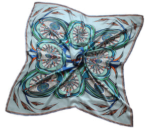 green eyes silk scarf rita white irish luxury fashion print designer