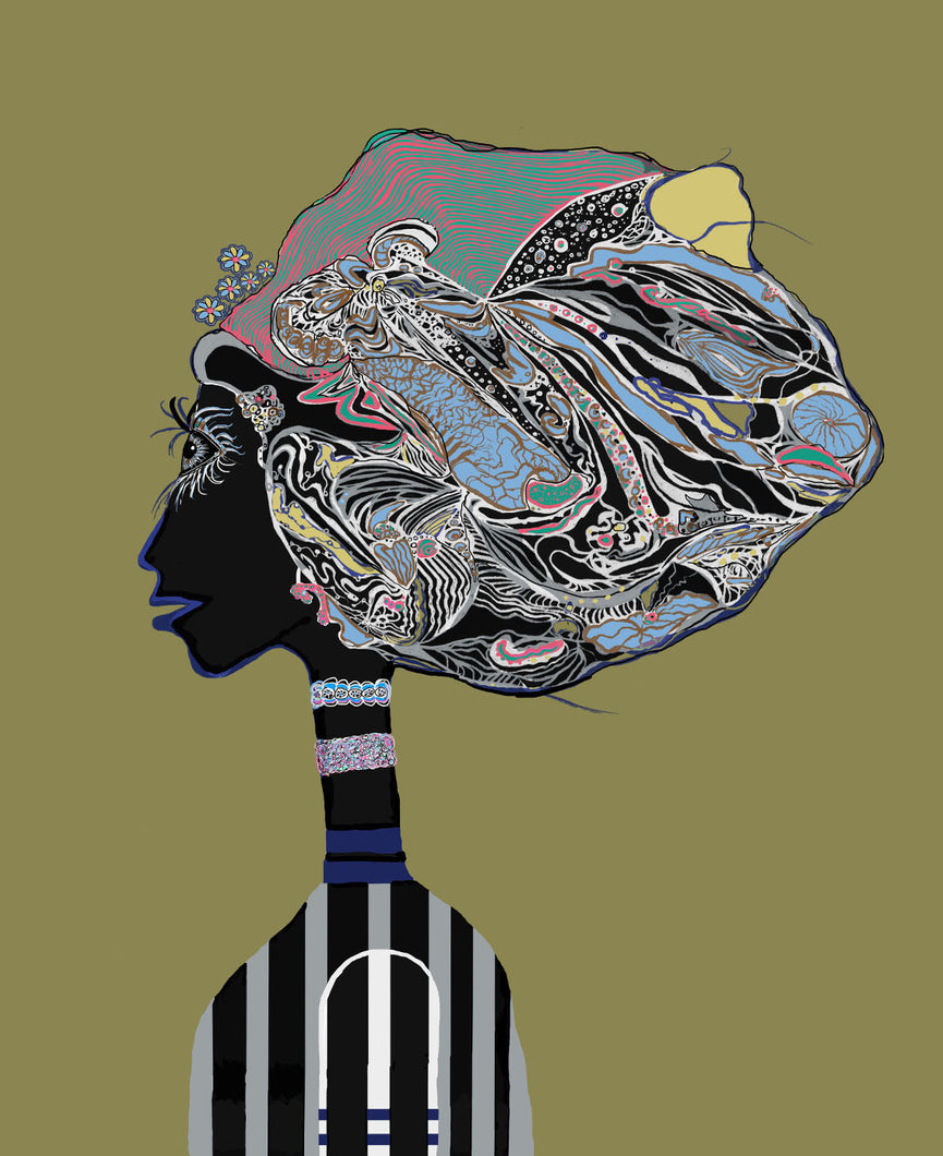 rita-white-green-lady drawing