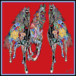Red Gallop Cushion
