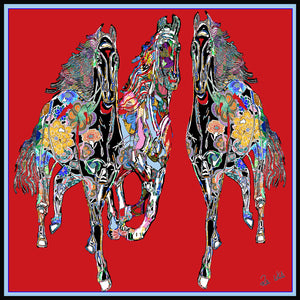 Red Gallop Cushion