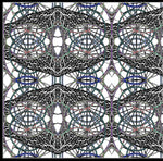 juggling wheels  silk scarf rita white irish luxury fashion print designer