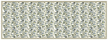 Yellow People Watching, 100% Silk Twill, Long Rectangular Scarf