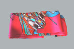 Pink Print, Silk Twilly Scarf