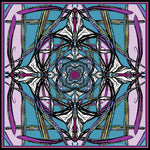 Pink Wind, 100% Silk Twill, 70cm Square