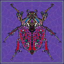 Purple Beetle Cushion