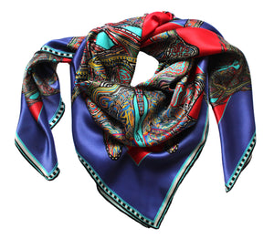 red purple butterflies silk scarf irish print  fashion designer rita white