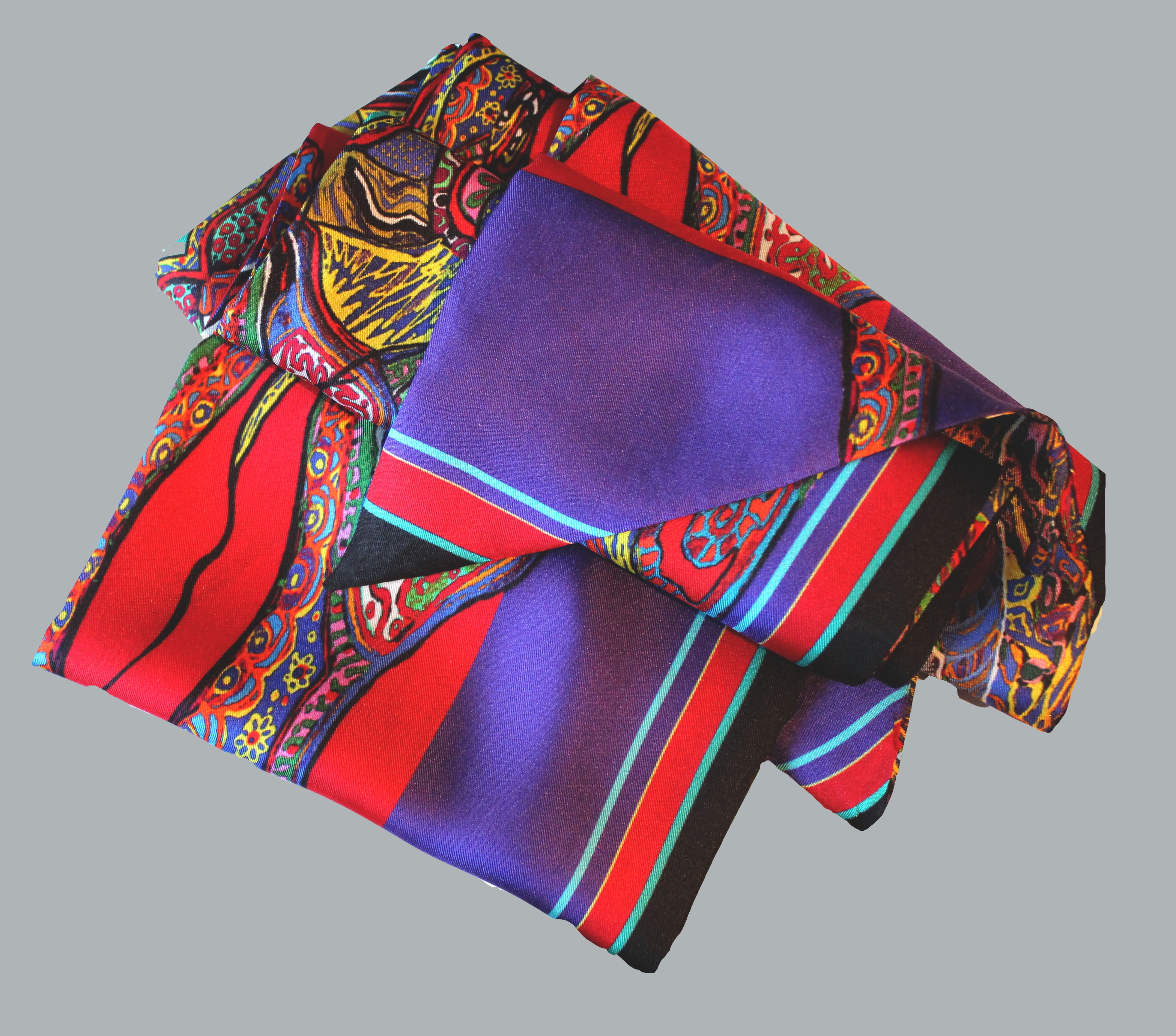 Purple Spider, Silk Scarf – Rita White