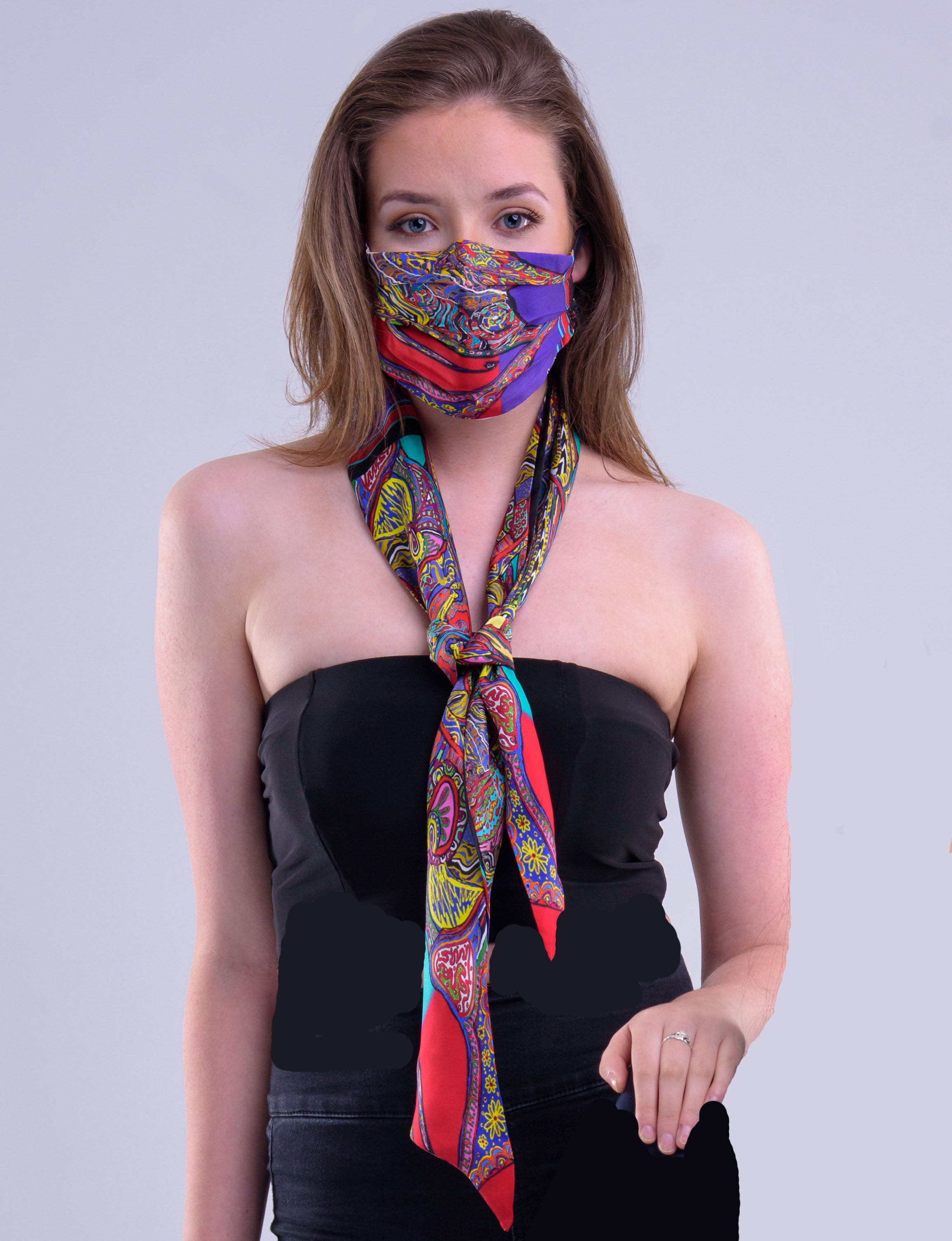 Purple Spider, Silk Scarf – Rita White