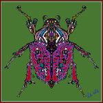 Green Beetle Cushion